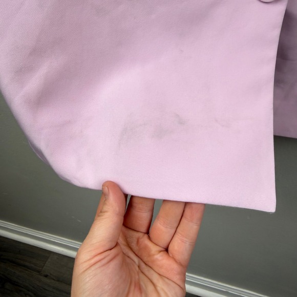 Express Womens Pink Double Breasted Peak Lapel Blazer Size L NEW *READ MSRP $138 - Picture 6 of 16